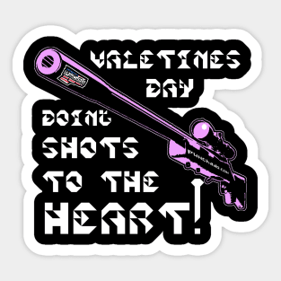 Valentines Day Doing Shots To The HEART! v. Code Pink Wht Text Sticker